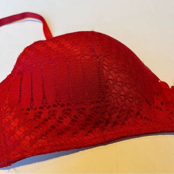 Lucky Brand Bra Red 36D Padded, adjustable straps - Picture 5 of 8